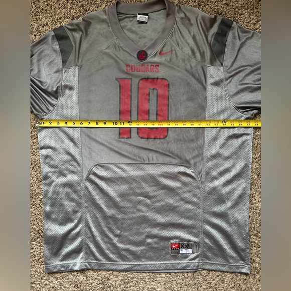 Washington State Cougars Nike Team Football Jersey XXL Y2K Silver Gray #10 - Picture 11 of 13